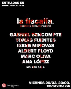 La fiscalía Open Mic de humor negro